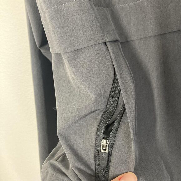 Rip Curl Jacket Mens Large Gray Anti Series Hooded Windbreaker Waterproof Coat - Picture 9 of 15